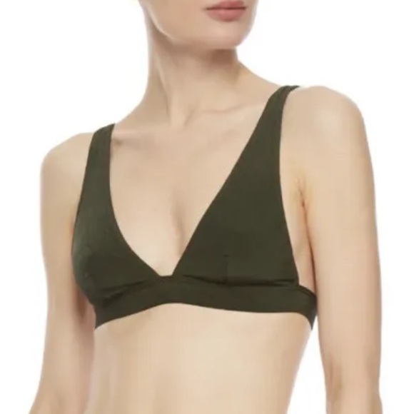 Zimmermann Separates Sculpt Metallic Bikini Top - Picture 2 of 6